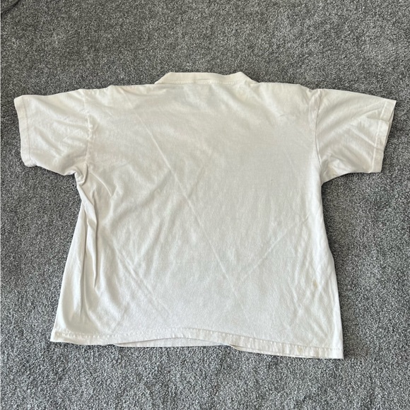 Vintage shirt womens medium oversized white country fair rustic country tree USA - Picture 7 of 11